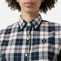 Womens Fred Perry Tartan Shirt Dress Women's -Cheap Women Shoes Store hp 518042 d scaled