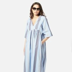 Womens Wood Wood Sabine Poplin Dress Women's