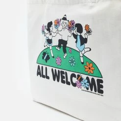 Womens Good Morning Tapes All Welcome Garden Tote Bag -Cheap Women Shoes Store hp 571971 d scaled