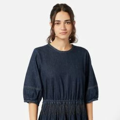 Womens YMC Garden Cotton Denim Dress Women's -Cheap Women Shoes Store hp 592037 d scaled